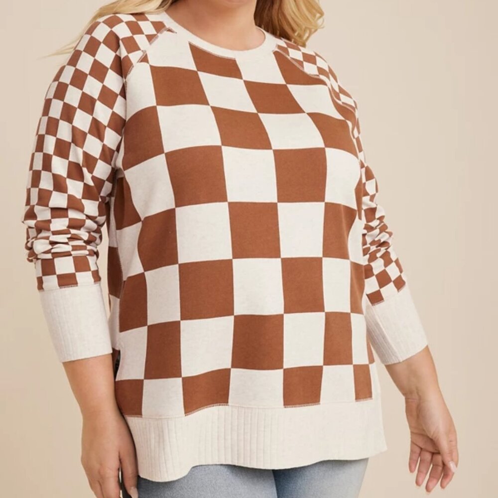 Willowsoft Checkered Sweatshirt